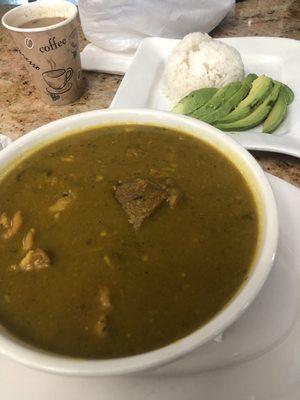 Sancocho rice avocados