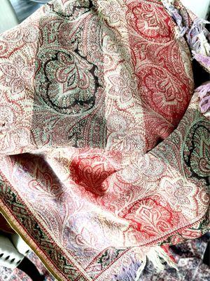 Antique paisley throw