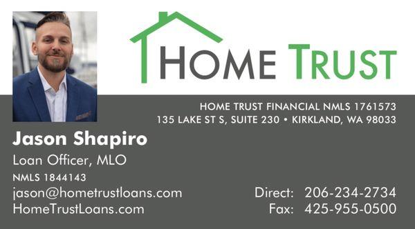 Shapiro Home Loans                       NMLS# 1844143                            Home Trust Financial                     NMLS# 1761573