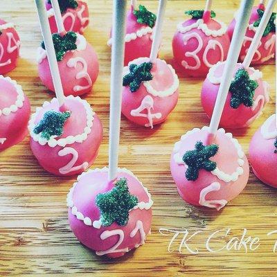 AKA Alpha Kappa Alpha Cake Pops