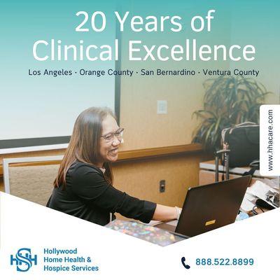 20 Years of Clinical Excellence, serving Los Angeles, Orange County, San Bernardino County, Ventura County, Riverside County and Beyond