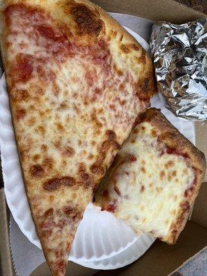 Regular Pizza Slice And Sicilian Pizza Slice