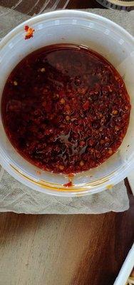 Chili oil.