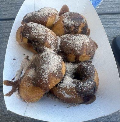 Chocolate cinnamon sugar 1/2 dozen donuts