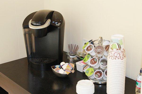 Coffee bar fro while you wait to see the dentist.