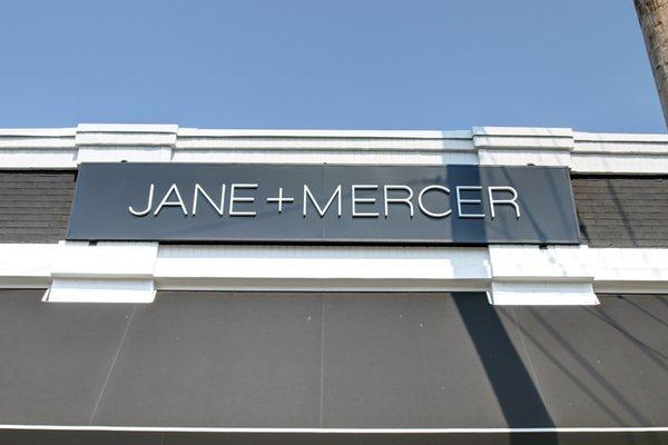 JANE + MERCER Exterior Signage - Fairfield, CT