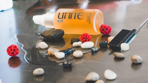 We proudly use UNITE hair care products.