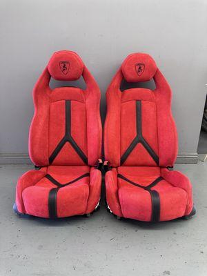 2011 Lamborghini Aventador

Custom Alcantara Suede + Leather Seats w/ Embroidered Lamborghini Emblem