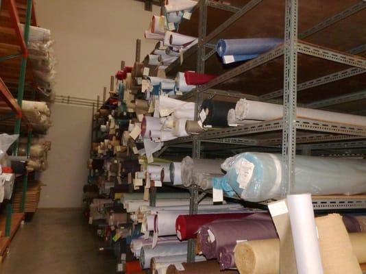 Most fabrics available in stock