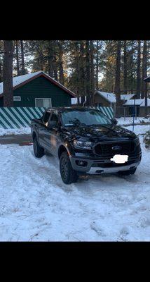 My new 2020 Ford Ranger 4X4 handles the snow very well! Thanks Robert!