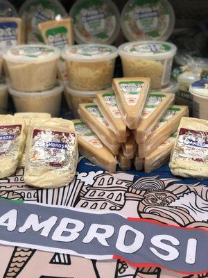 Pre-cut cheeses from Ambrosi, one of the most respected Parmigiano Reggiano cheese producer in Italy.