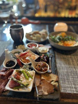 Charcuterie tray was magic in our mouths. Kate, at the bar, was so warm and engaging.