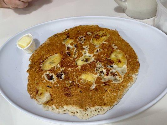 Banana walnut pancake