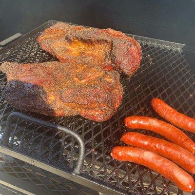 Brisket and sausage