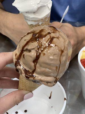 Chocolate gelato