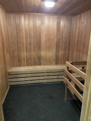 1 out of the 2 sauna rooms located in their restroom area but in the back. Very nice.