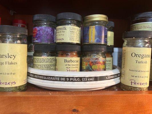 Just a sampling of my spice cabinet!