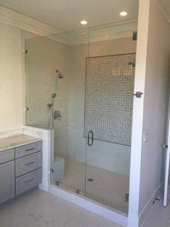 Custom Shower Door and Panel