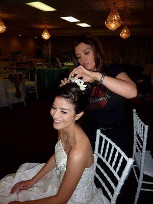 Wedding  Hairstyle and makeup