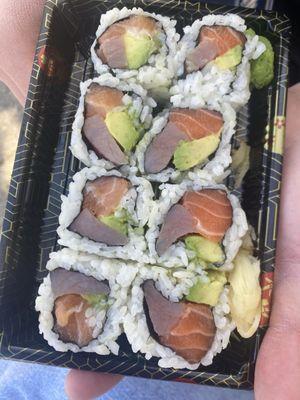 Tuna salmon avocado