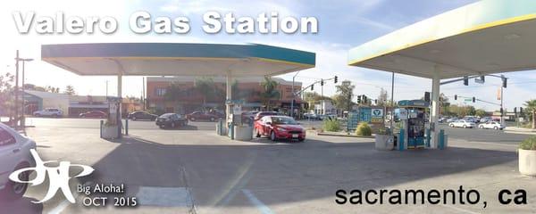 Gas station islands