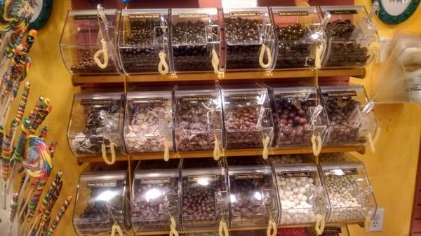 Bulk chocolate treats.