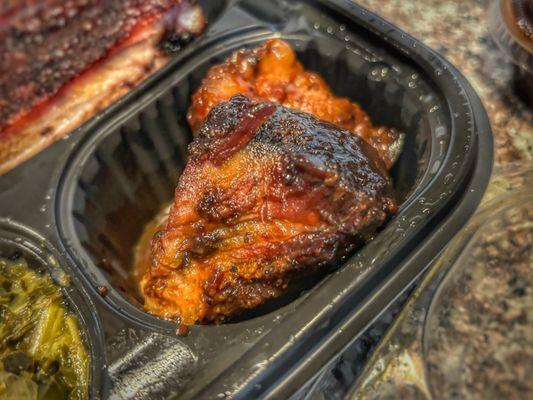 Burnt Ends (*only two come in a portion for the dinner plate, but they are DELICIOUS!)