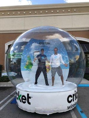 Jason & Robert Giant SnowGlobe