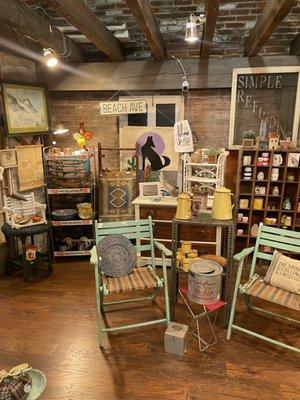 furniture and home goods vendor display