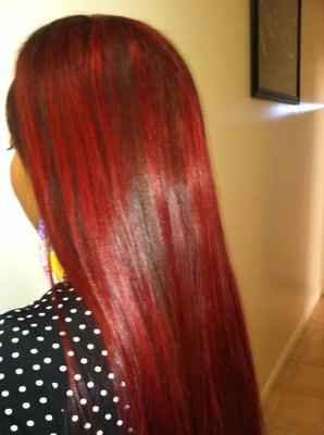 CUSTOM COLOR ON INDIAN HAIR