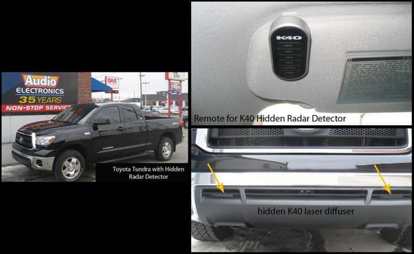 K40 hidden radar/laser system.