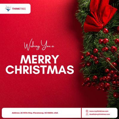 Spreading joy, hope and success this Christmas season 
 Wishing you and your loved ones a Merry Christmas filled with warmth and happines