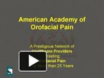 Visit the Website for the American Academy of Orofacial Pain for Excellent Patient Information