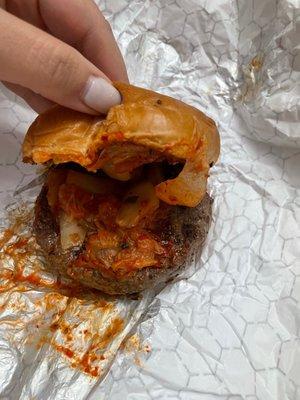 Kimchi burger