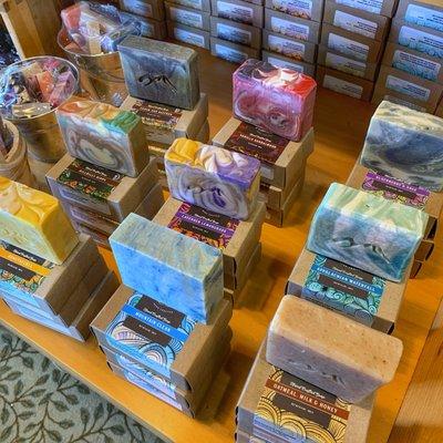 Wild Mountain Soap Co. soaps produced in Fayetteville, WV.