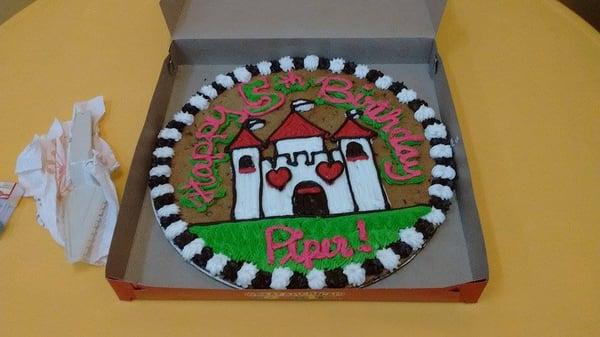 beautiful cookie cake made by the staff at Brookwood Mall. thanks guys -- they all loved it and it was perfect. :)