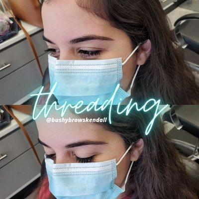 Eyebrow threading in Miami Bushy Brows Kendall