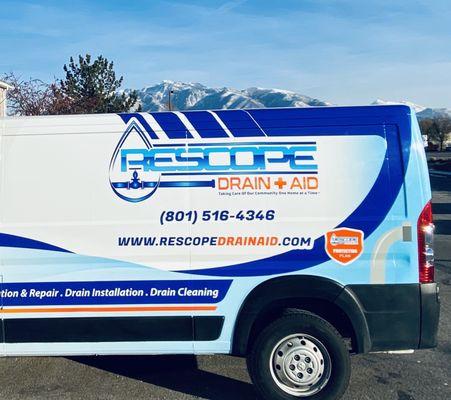 ReScope Drain Aid plumbing van.