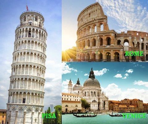 Italy is ready to welcome vaccinated tourists Packages to Italy Starting from $1745 per person Inclusions :- Flights + Hotels + City Tour