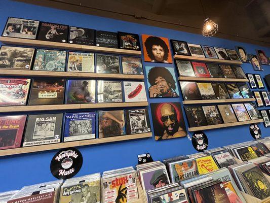 Main wall with signed records