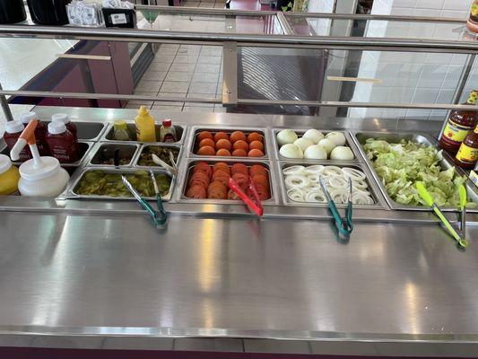 Toppings bar