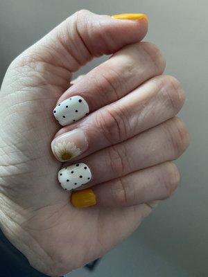 Manicure + design ($40)