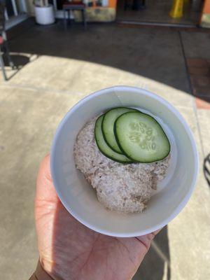 $7.00 for 4-bites of tuna and 3-slices of cucumber