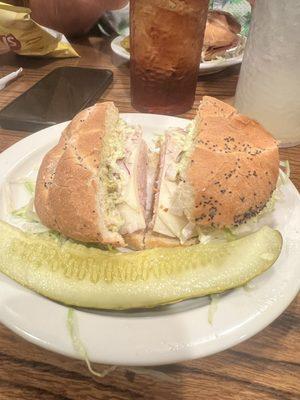 The Mayan (sans tomato) portions are very small for the price, and sandwiches are served a la carte