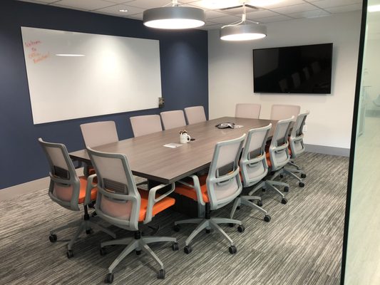 Saugatuck conference room, accommodates up to 12 people,  wireless/HDMI connectivity, clarus whiteboard, speaker phone. Hourly, day, weekly.