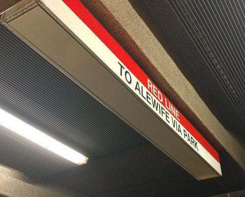 The Red Line at Downtown Crossing, Boston