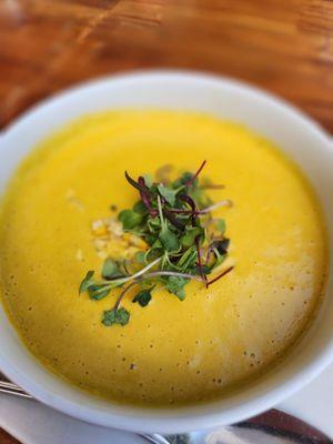 Roasted corn soup - tasty