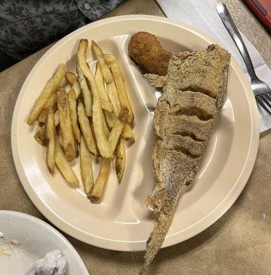 Whole catfish plate