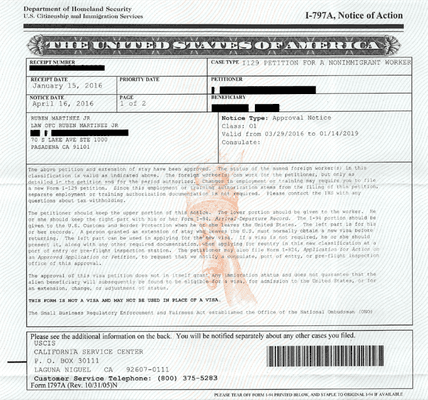 We are very proud to service and enrich the art community in Pasadena through our successful O-1 ("artist visa") petitions.