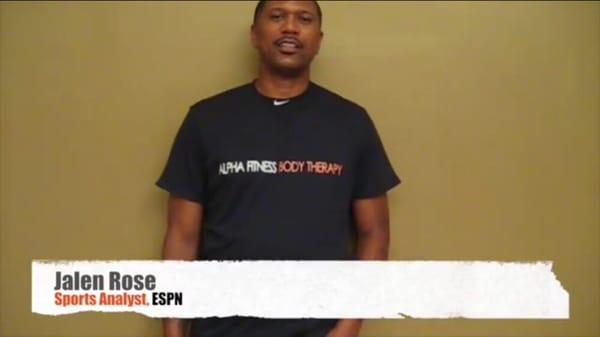 Testimonials. Former NBA player and Fab 5 star, Jalen Rose